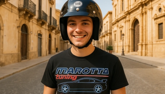 Casco Demi-Jet con Frontino Removibile e Sgancio Micrometrico